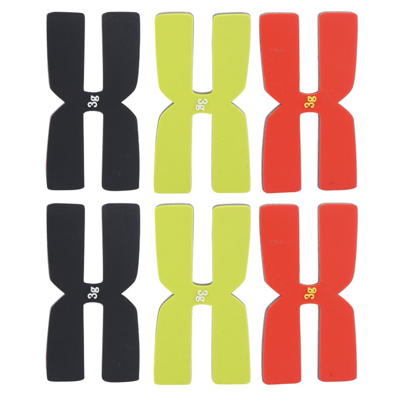 6PCS Badminton Balance Piece H Type Silicone Racket Head Weighting Film Badminton Accessory - Image 1