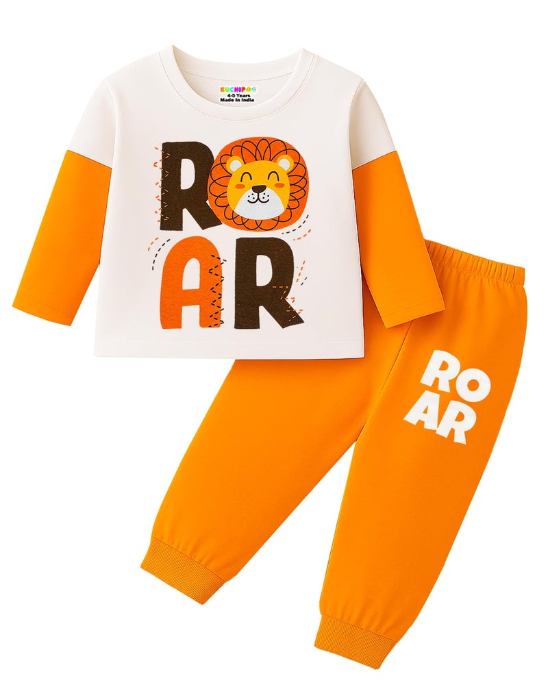 Kuchipoo Baby Boy Regular Fit Cotton T-Shirts and Pyjamas Set (KUC-PSUT-153, 2-3 Years, Multi-Colored) - Image 4