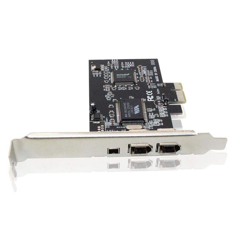 ANDTRONICS بطاقة PCI Express Firewire 400 بثلاثة منافذ مع شريحة VIA - بطاقة توسيع وحدة تحكم Firewire 6 دبوس 4 دبوس - Image 2