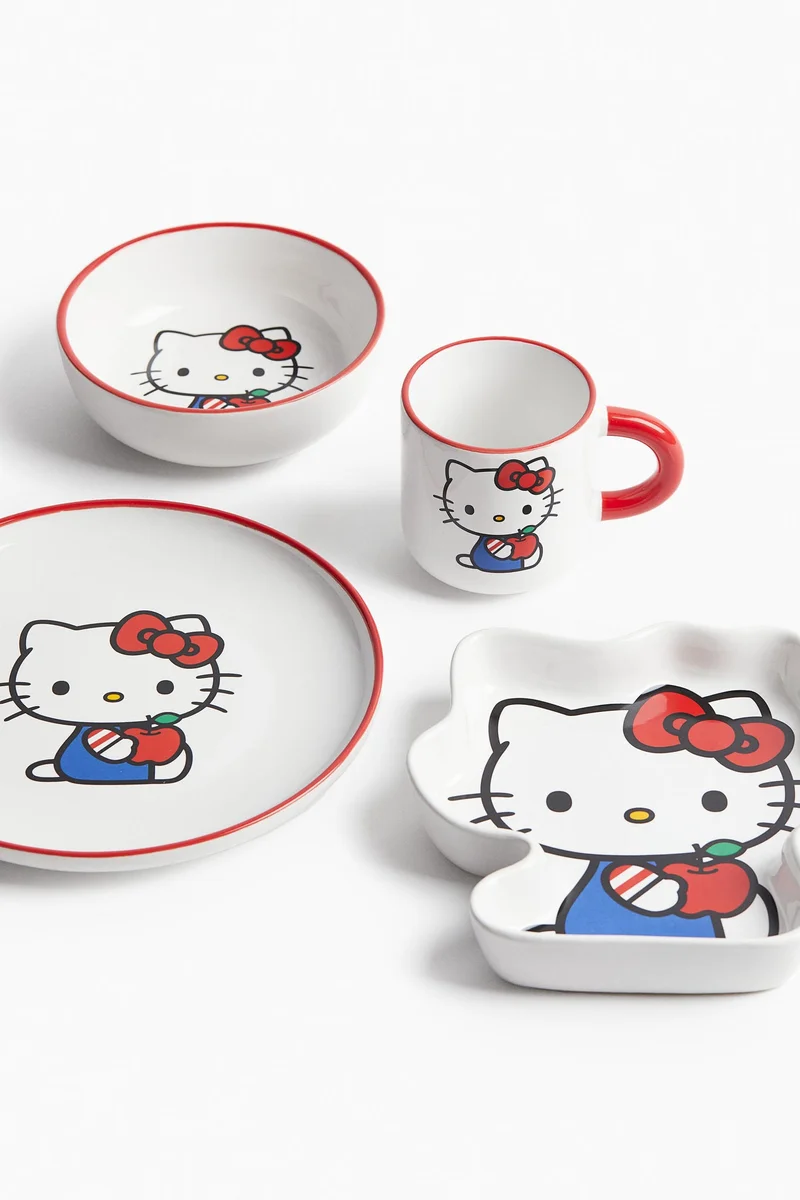 H&M Print-motif stoneware children's plate