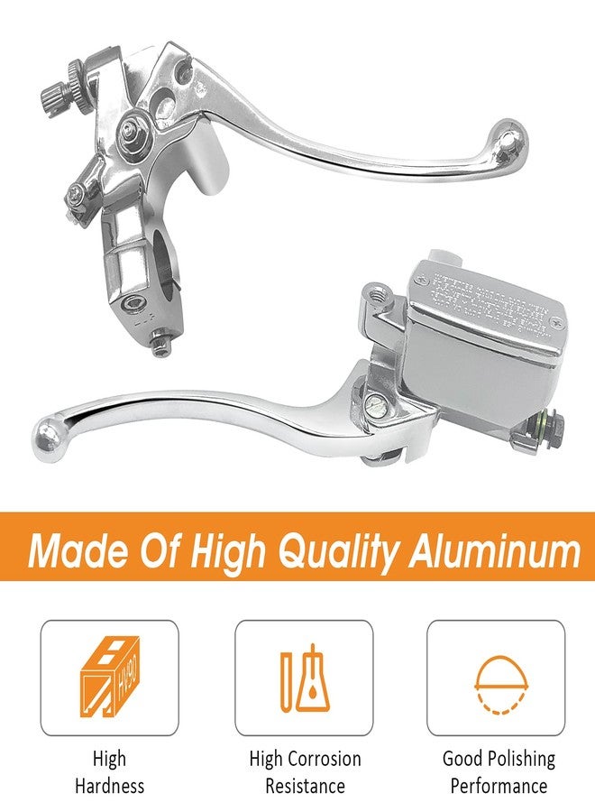 JAVIK Left & Right Brake Master Cylinder Clutch Lever for Honda VT600 VT750 VT1100 VT1300 VTX1300 VF750 (Chrome) - Image 4