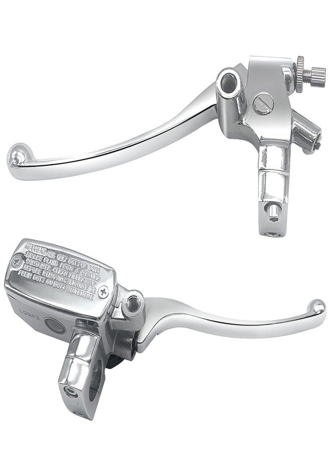 JAVIK Left & Right Brake Master Cylinder Clutch Lever for Honda VT600 VT750 VT1100 VT1300 VTX1300 VF750 (Chrome) - Image 1
