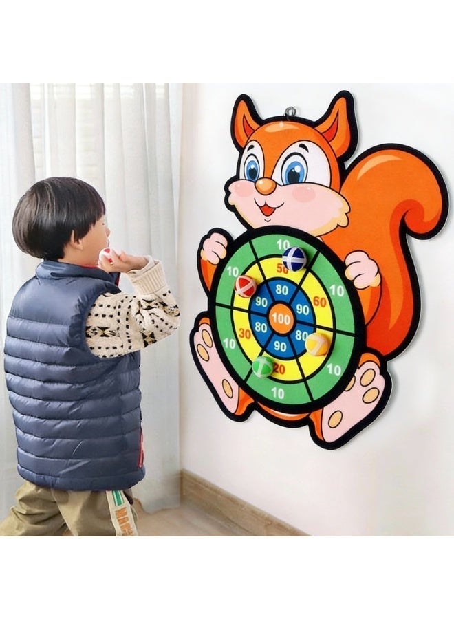 Miamia Darts board game, sticky ball throwing and children's shooting game, indoor and outdoor puzzle toys, (board+three balls) - Image 1