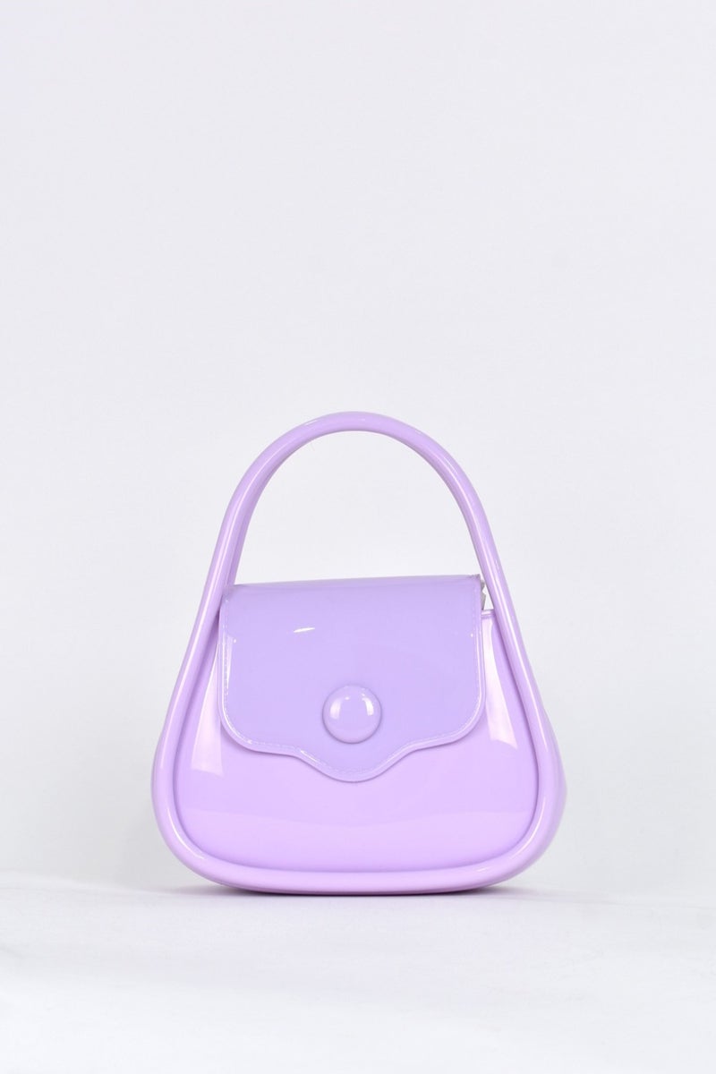 Elatae Women's Shoulder Strap Silicone Crossbody Bag Lilac 26660  - Image 1