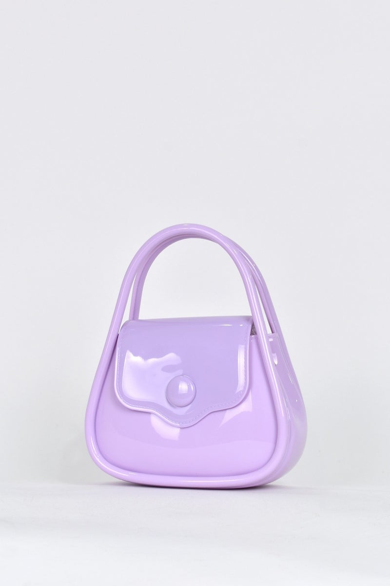 Elatae Women's Shoulder Strap Silicone Crossbody Bag Lilac 26660  - Image 2