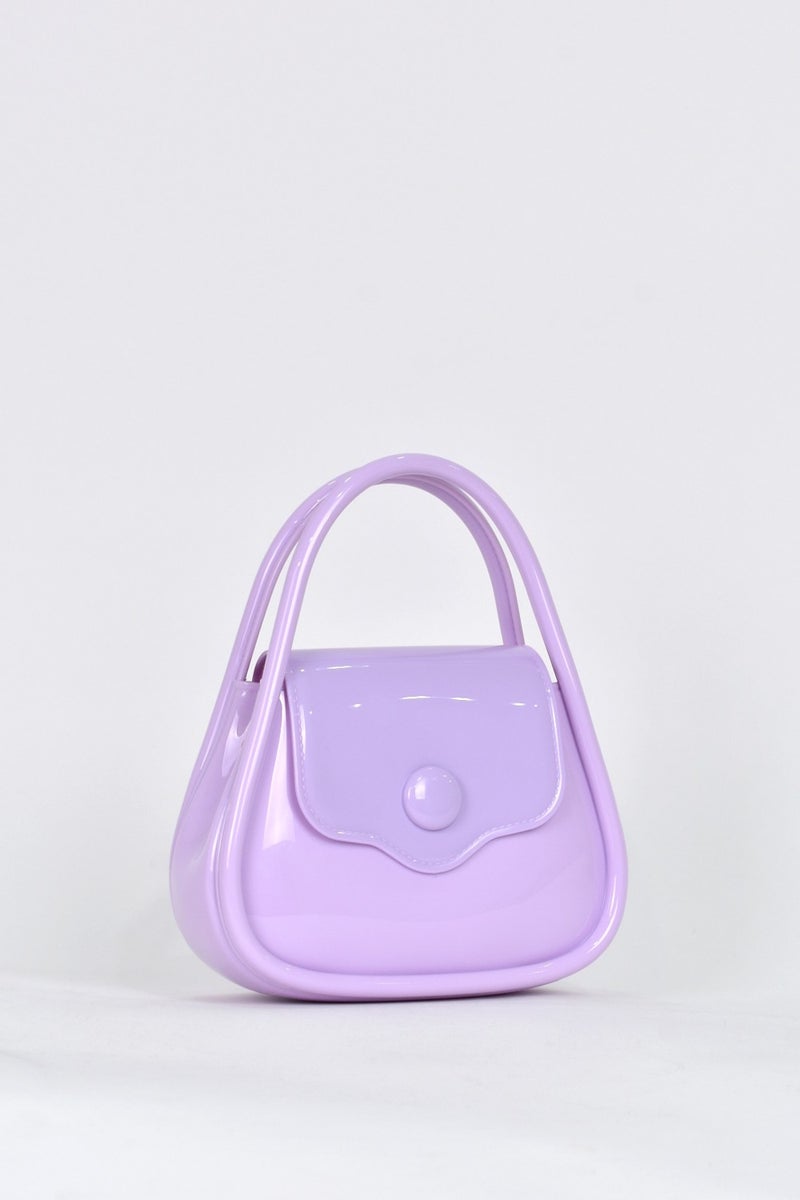 Elatae Women's Shoulder Strap Silicone Crossbody Bag Lilac 26660  - Image 5