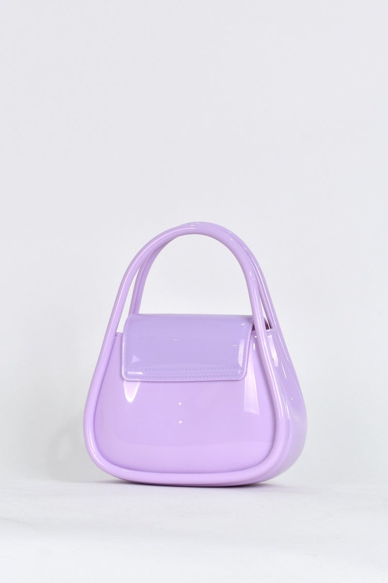 Elatae Women's Shoulder Strap Silicone Crossbody Bag Lilac 26660  - Image 4