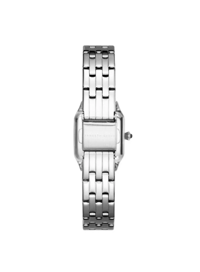 KENNETH SCOTT Women's Analog Display Watch With Silver Stainless Steel Strap - K25512-SBSW