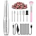 OVX Nail Drills for Acrylic Nails Professional, Portable Electric Nail Filer Kit for Gel Nail with 6 PCS Nail Drill Bits and Sanding Bands Manicure Pedicure Polishing Shape Tools for Home Salon Silvery - Image 2