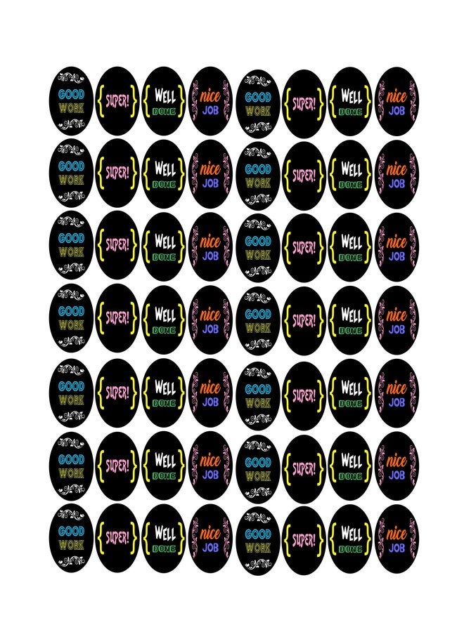 Decor Kafe 56 Pcs Seal Sticker Decor Round Seal Sticker Appreciating Signs Self Adhesive Seal Dot One Size Multicolor - Image 2