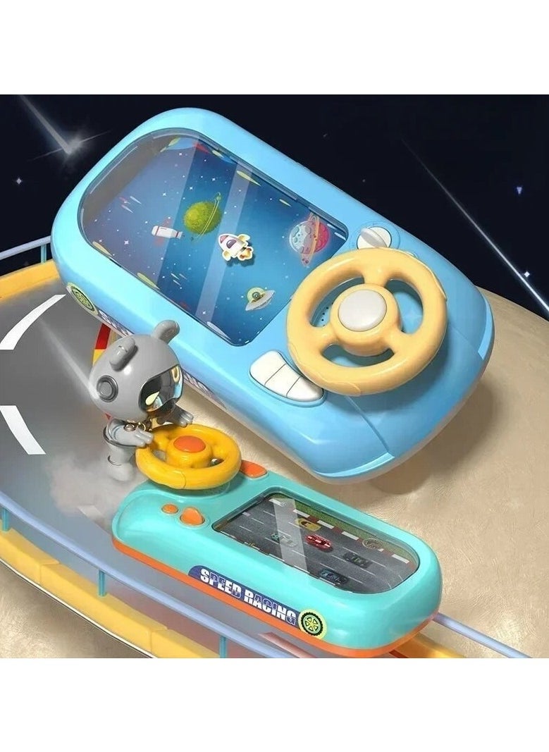 FUN MOMENT - Car racing simulation game for children with a steering wheel and sound effects - Image 1
