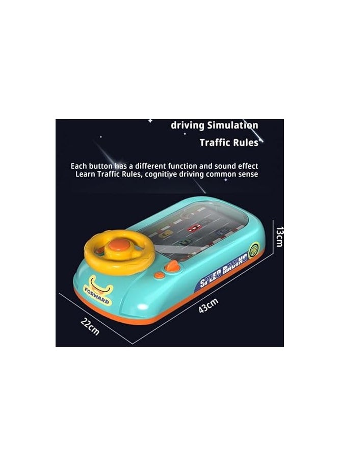 FUN MOMENT - Car racing simulation game for children with a steering wheel and sound effects - Image 1