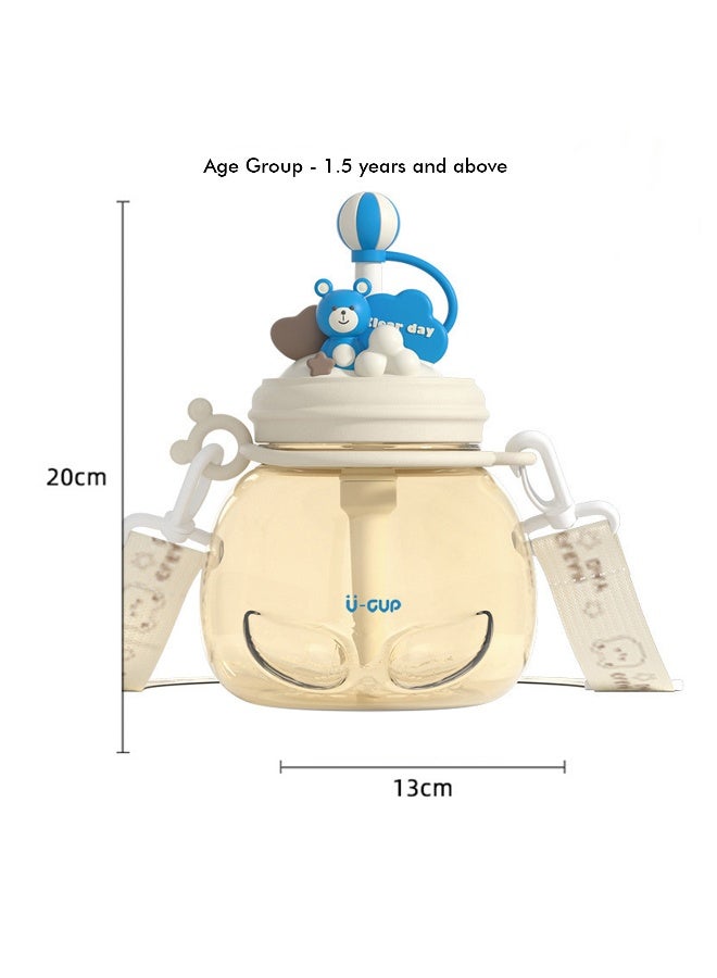 LITTLE SURPRISE BOX White & Blue Carnival theme Kids Water Bottle 1000ml  - Image 5