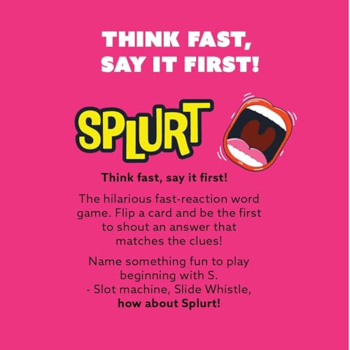 Gamewright - Party to Go - Splurt - Think Fast, Say It First - Ages 10+, 2-8 Players - Image 5