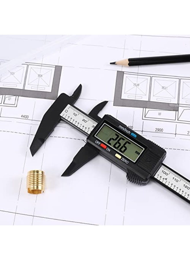 Electronic Digital Calipers, inch and Millimeter Conversion,LCD Screen displays 0-6" Caliper Measuring Tool, Automatic Shutdown, Suitable for DIY/Jewelry Measurement (New150mm ) - Image 4