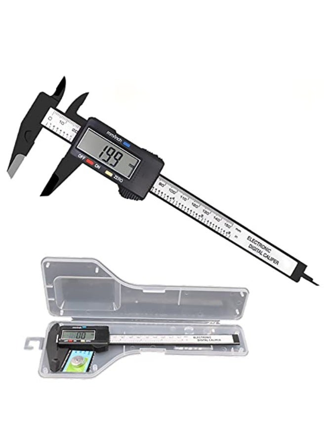 Electronic Digital Calipers, inch and Millimeter Conversion,LCD Screen displays 0-6" Caliper Measuring Tool, Automatic Shutdown, Suitable for DIY/Jewelry Measurement (New150mm ) - Image 1