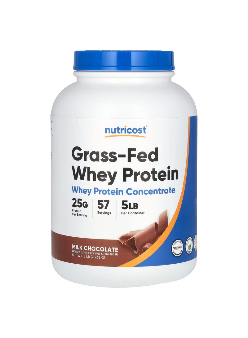 Grass-Fed Whey Protein, Milk Chocolate , 5 lb (2,268 g)