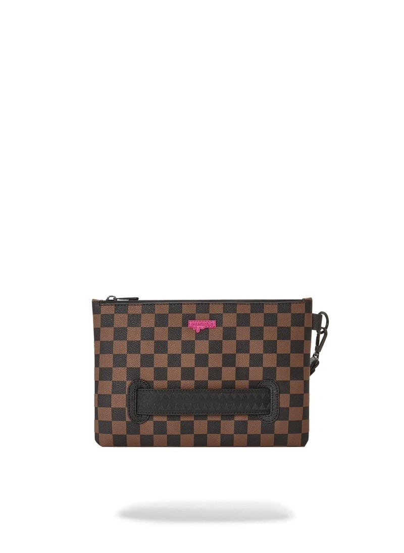 SPRAYGROUND - PINK DRIPPIN SHARKS CROSS-OVER CLUTCH - Image 1