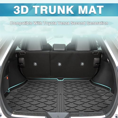 Mixsuper Cargo Liner for Toyota Venza 2021-2025 Cargo Mat All Weather Rear Trunk Liner Black - Image 2