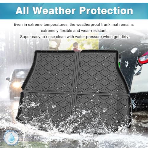 Mixsuper Cargo Liner for Toyota Venza 2021-2025 Cargo Mat All Weather Rear Trunk Liner Black - Image 5