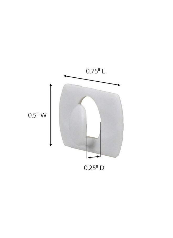 Command - Command Decorating Clips, 40 Clips and 48 Command Strips, Damage Free Hanging Light Clips with Adhesive Strips, No Tools Small Wall Clips for Hanging Lights and Cables for Christmas Decorations - Image 1