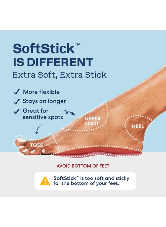 Dr. Frederick's Original SoftStick Better Blister Bandages - 24 ct - Extra Soft, Extra Stick - Grab-N-Go - Water Resistant Hydrocolloid Bandages for Blister Prevention - Variety Pack - Image 3
