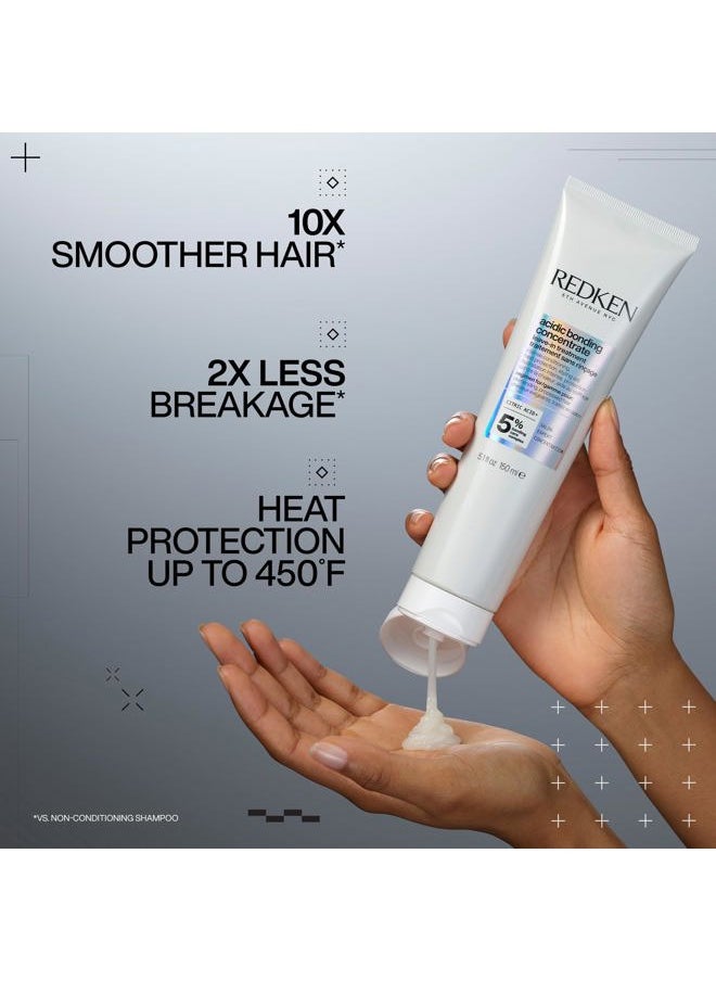 REDKEN Bonding Leave In Conditioner for Damaged Hair | Acidic Bonding Concentrate | Sulfate Free Leave In Treatment | Strengthens Weak Hair | Hair Repair | Safe for Color-Treated Hair & All Hair Types  - Image 2