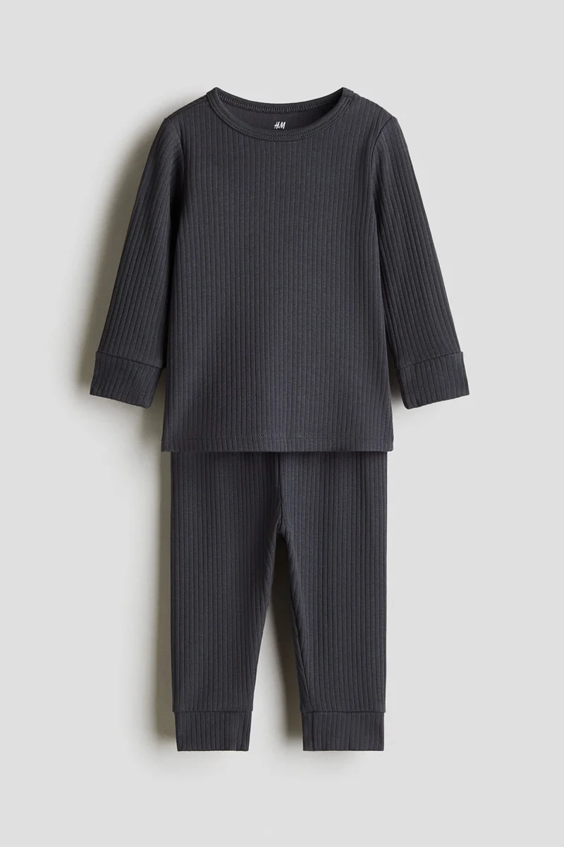 H&M Ribbed cotton set