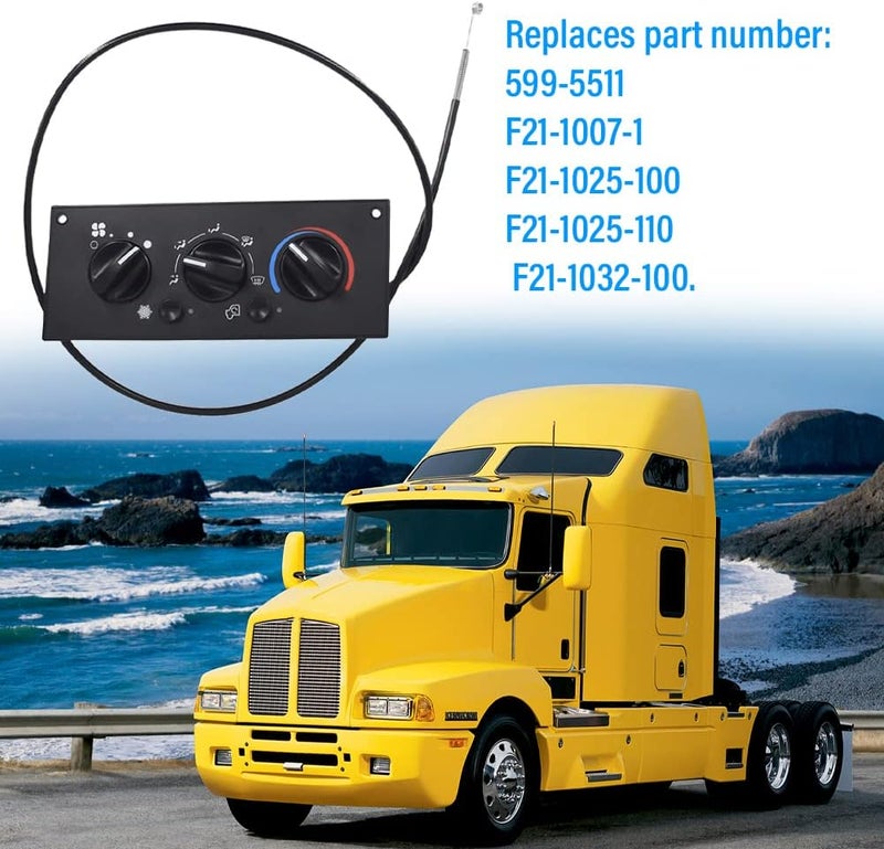 Automkt Heavy Duty A/C Climate Control Module 599-5511 for Kenworth W900 T800 T600A C500 T300 (2002-2006) - Image 3