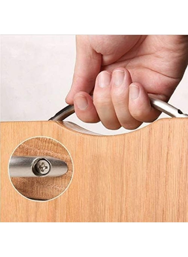 ALSAQER Alsaqer Extra Large Premium Bamboo Cutting Board, Size (38x28 cm), Wooden Chopping Board Kitchen Cutting Board With Juice Grooves. Natural Bamboo, Natural Wooden Cutting Board-X Large Size  - Image 5