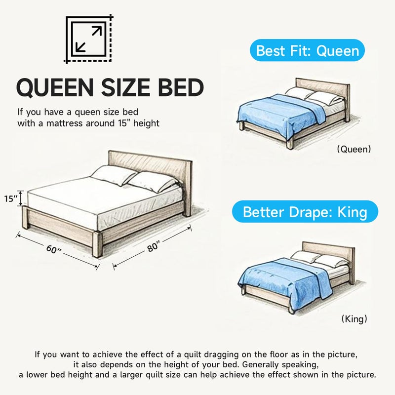Lavsiry Black Quilt Queen Size with Striped Pattern, Lightweight Soft Summer Thin Microfiber Bedspread & Coverlet Bedding Set for All Seasons - 3 Piece(1 Quilt, 2 Pillow Shams) - Image 5