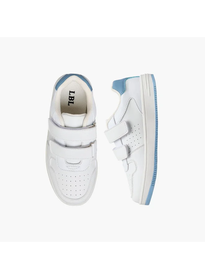 LBL by Shoexpress Boys Perforated Sneakers with Hook and Loop Closure