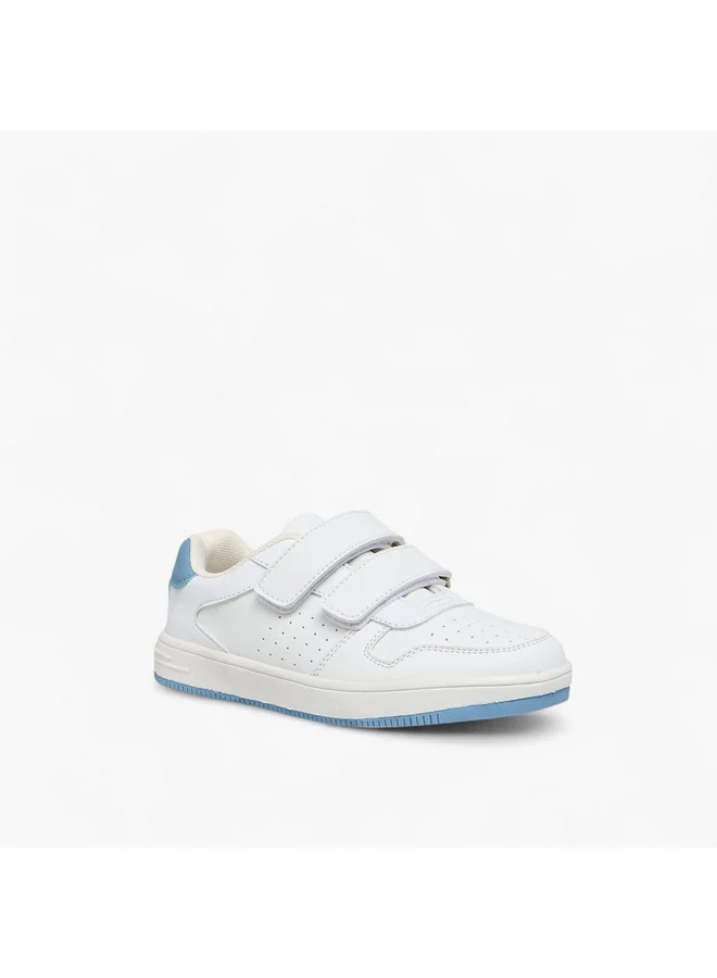 LBL by Shoexpress Boys Perforated Sneakers with Hook and Loop Closure