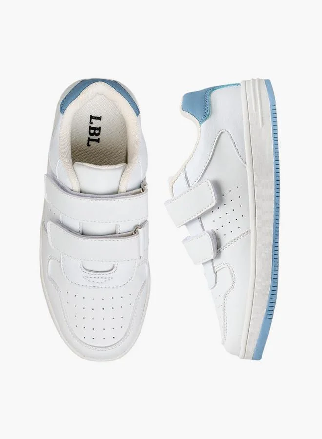 LBL by Shoexpress Boys Perforated Sneakers with Hook and Loop Closure