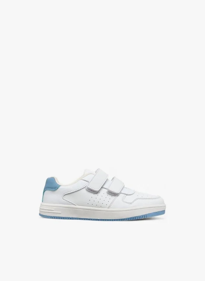 LBL by Shoexpress Boys Perforated Sneakers with Hook and Loop Closure