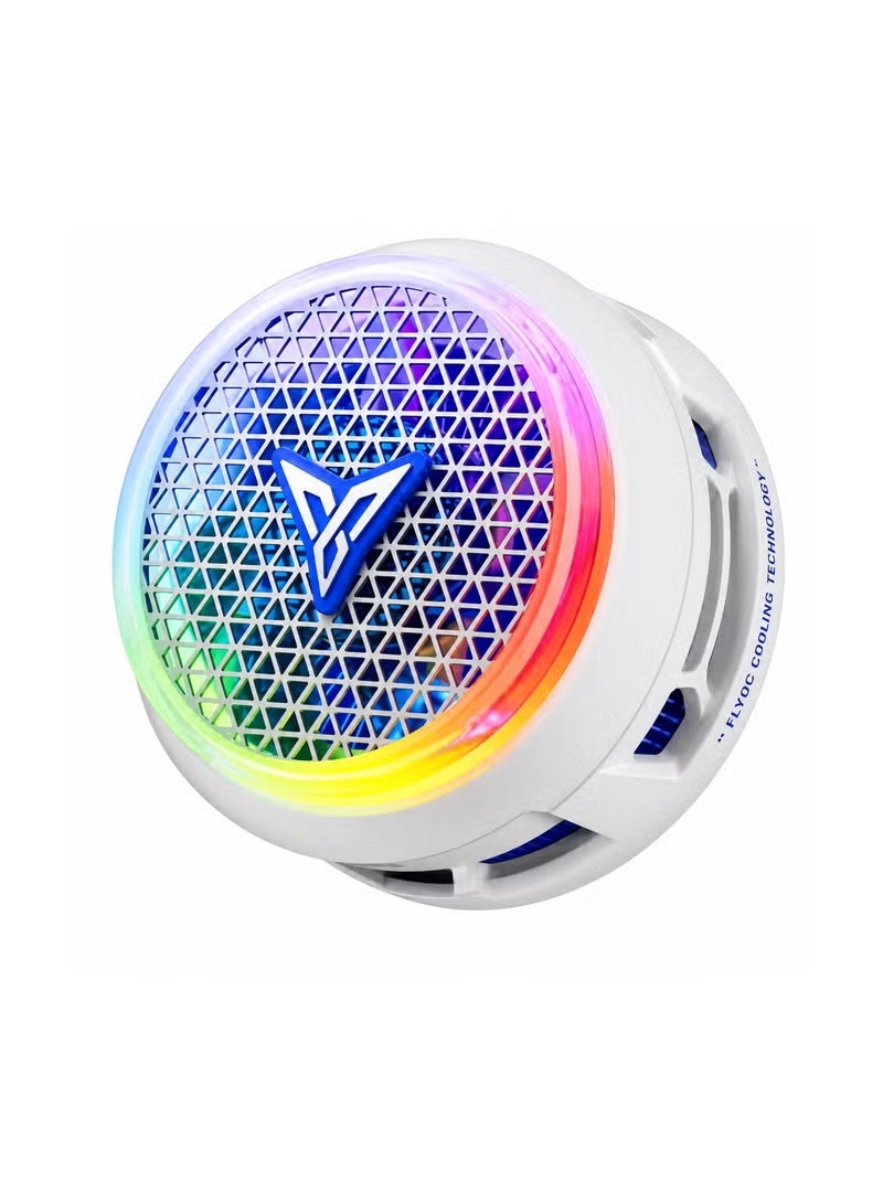Flydigi B9X Mobile Phone Cooling Fan: Low Noise, Intelligent Temperature Control, App Integration, RGB Lighting, Compatible with iOS, Android, Tablets, iPads, Switch, and Steam Deck - Image 1