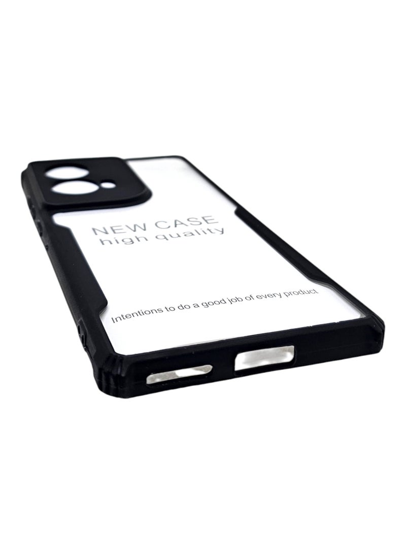 غطاء حماية خلفي لهاتف موتورولا موتو G85 - أسود - Image 3