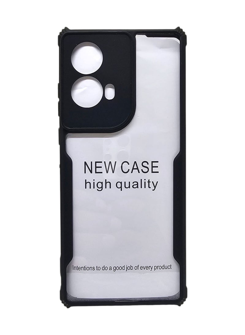 غطاء حماية خلفي لهاتف موتورولا موتو G85 - أسود - Image 1