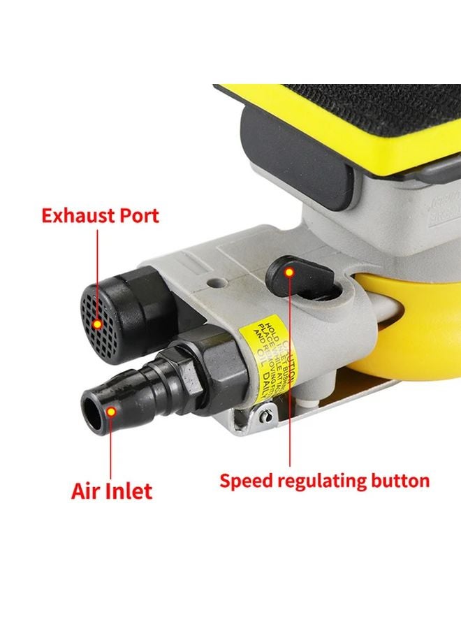 Hifeson Model 812S Pneumatic Car Air Sander Alloy Square 70x100mm Iron Oxide Grinding Tool - Image 5