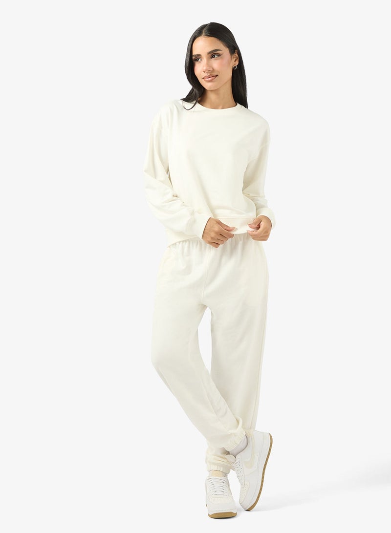 Ginger Basics Cotton Oversize Crew Neck Essential Sweatshirt - Image 4