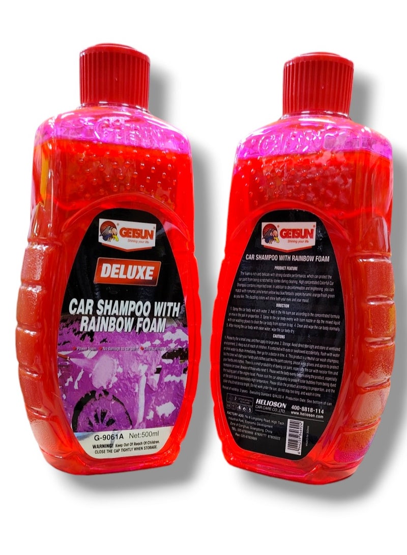 GETSUN Rainbow Foam High Grade Car Shampoo — Vehicle Cleaning Formula - Image 1