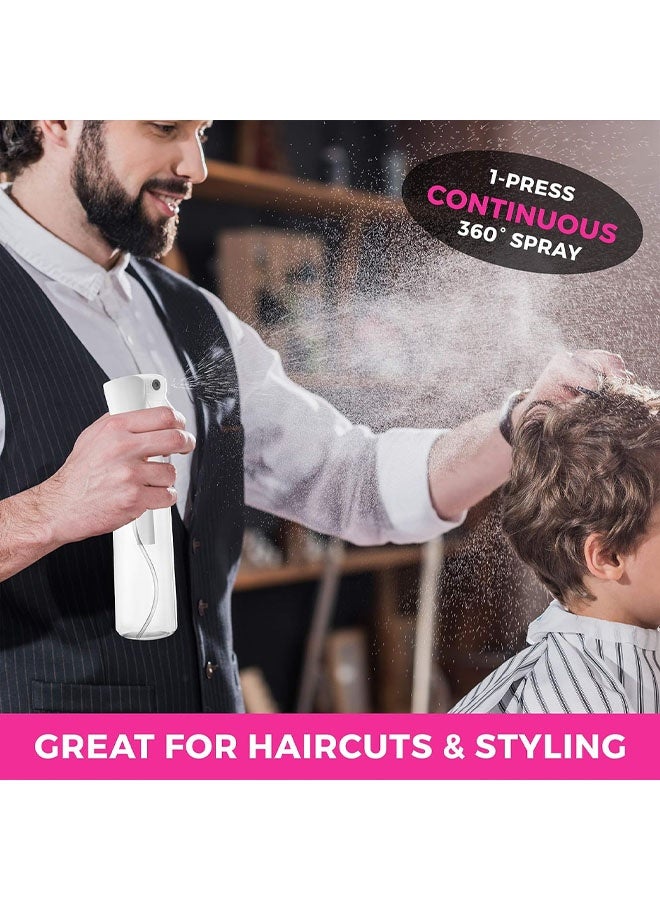 Hair Spray Bottle Continuous Water Mister Spray Empty Ultra Fine for Hair Styling, Pets, Plants, Cleaning, Misting & Skin Care, Salons, for Taming Hair in Morning, Curly Hair, Essential Oil - Image 2