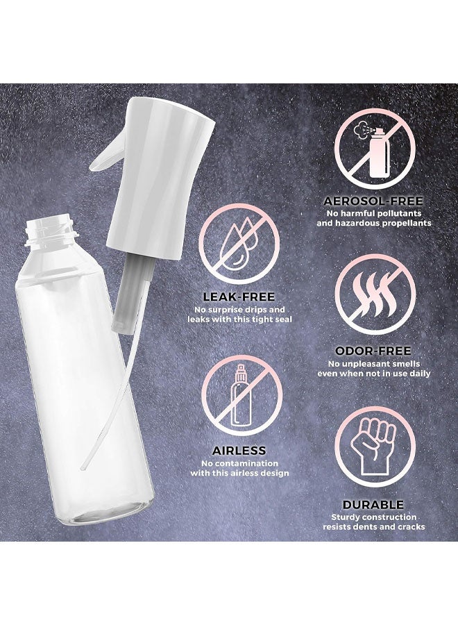 Hair Spray Bottle Continuous Water Mister Spray Empty Ultra Fine for Hair Styling, Pets, Plants, Cleaning, Misting & Skin Care, Salons, for Taming Hair in Morning, Curly Hair, Essential Oil - Image 4