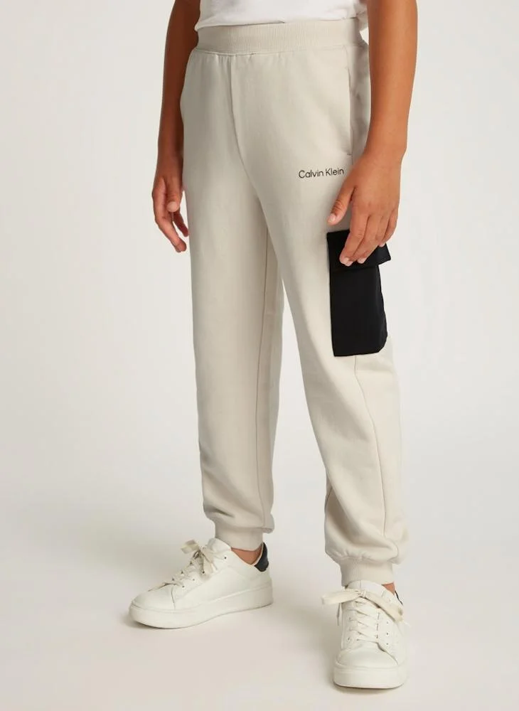 Calvin Klein Jeans Youth Color Block Cargo Sweatpants