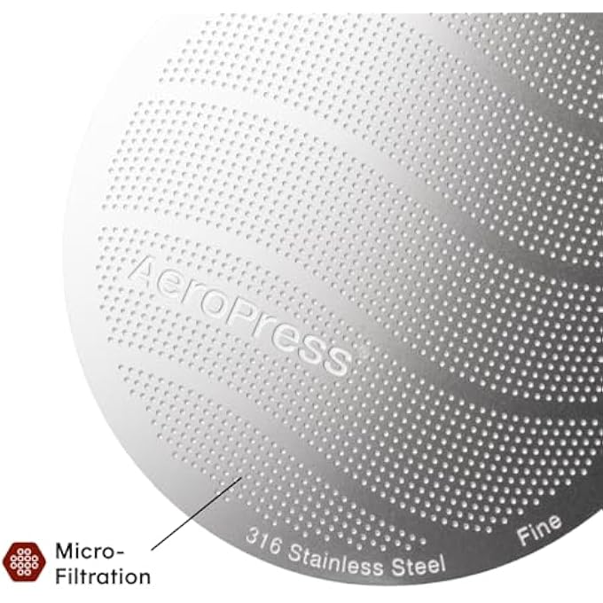 AeroPress Stainless Steel Reusable Filter  Metal Coffee Filter For Original  Go Coffee Makers 1 Pack 1 Filter - Image 5