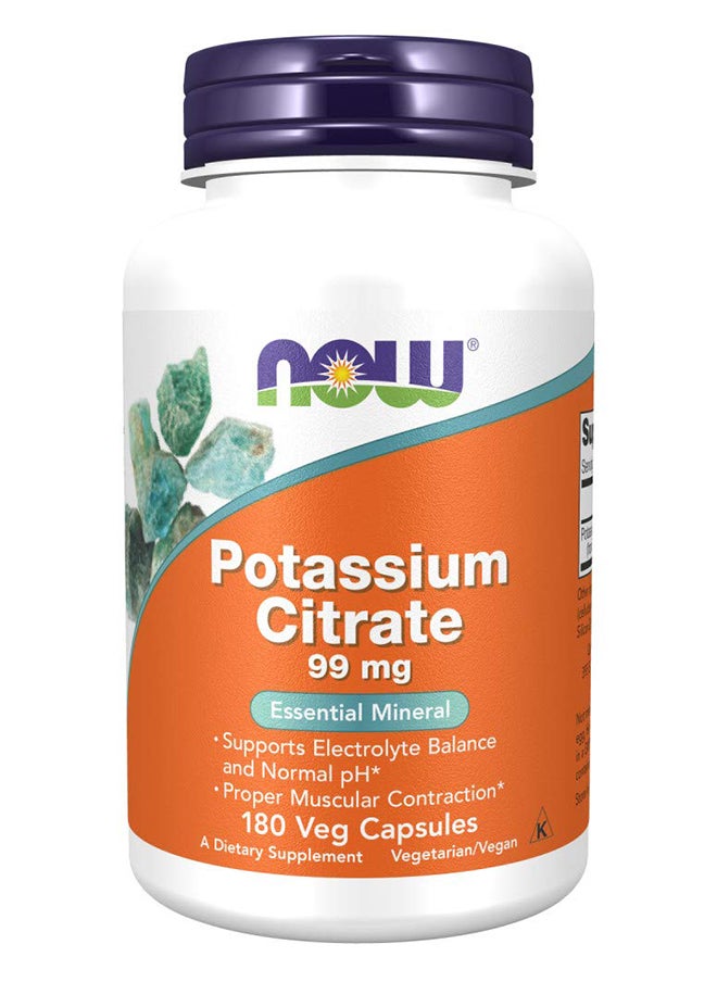 now Potassium Citrate Caps 180 Vcaps 