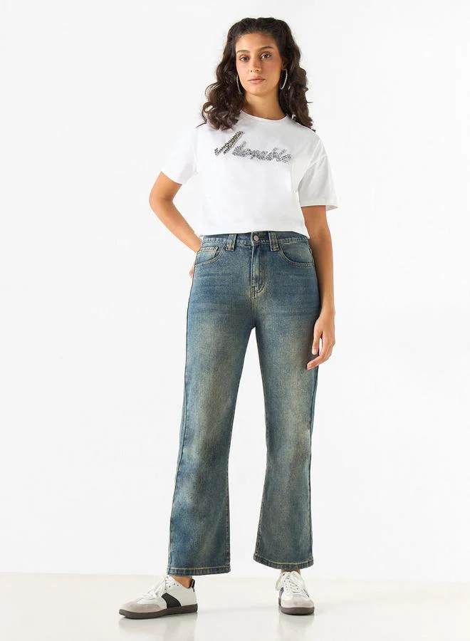 2Xtremz 2Xtremz Jeans with Button Closure and Pockets
