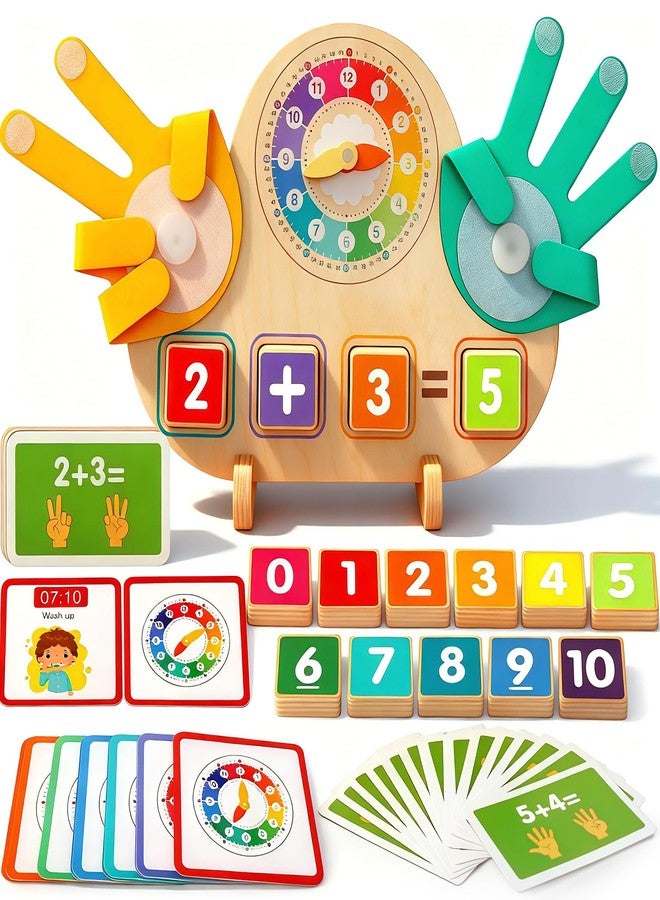 FQKIOMY Toddler Learning Toys for 3+,Montessori Preschool Educational Learning Activities Counting & Number Blocks Toys Math Games Easter Basket Stuffers Gifts for Girl Boys - Image 1