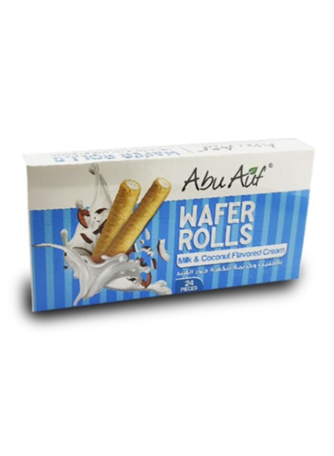 Milk & Coconut Wafer Rolls 24 Pieces