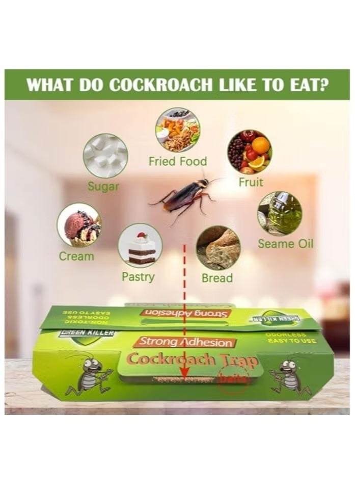 green killer 20 قطعة من مصيدة الصراصير ذات الالتصاق القوي في صندوق واحد - Image 3